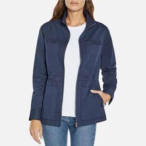 Gap Ladies Utility Field Jacket Womens Size XS Full Zip Midnight Navy Blue NWT‎